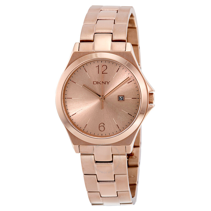 DKNY Parsons Rose Gold Dial Rose Gold-tone Ladies Watch NY2367 - DKNY ...