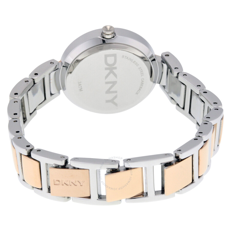 DKNY Sasha Silver Dial Twotone Stainless Steel Ladies Watch NY2136