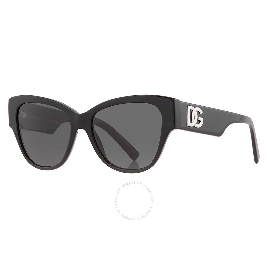 Dolce & Gabbana Dolce And Gabbana Dark Grey Cat Eye Ladies Sunglasses Dg4449 501/87 54 In Black / Dark / Grey