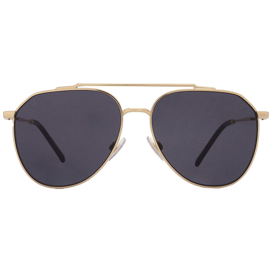 Dolce & Gabbana Dark Grey Pilot Men's Sunglasses DG2296 02