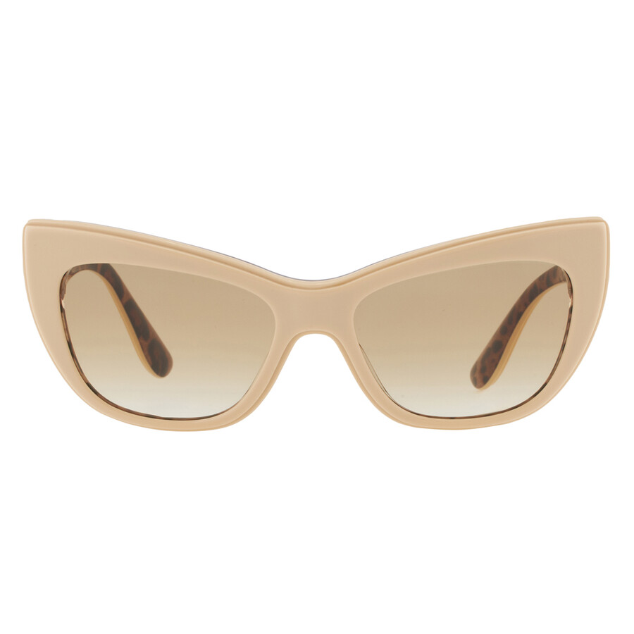 DOLCE & GABBANA キャットアイサンクラス 0DG4417 338113 Dolce & Gabbana Gradient Light Brown Cat Eye Ladies