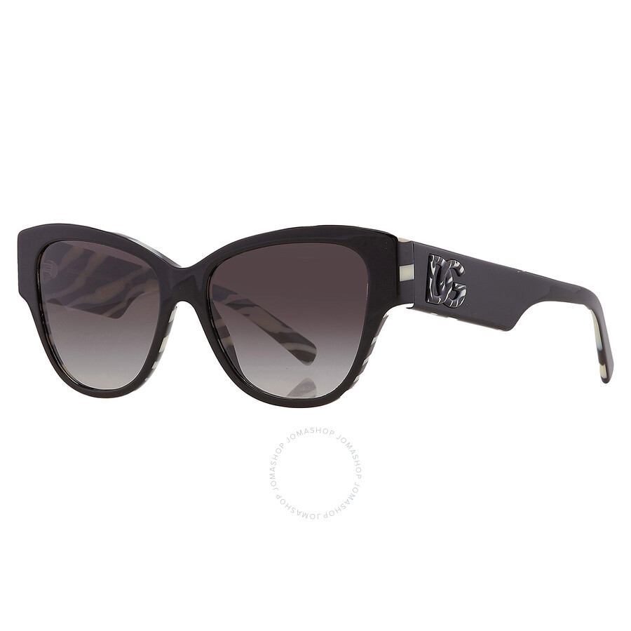 Dolce & Gabbana Dolce And Gabbana Grey Butterfly Ladies Sunglasses Dg4449 3372/p 54 In Black / Grey
