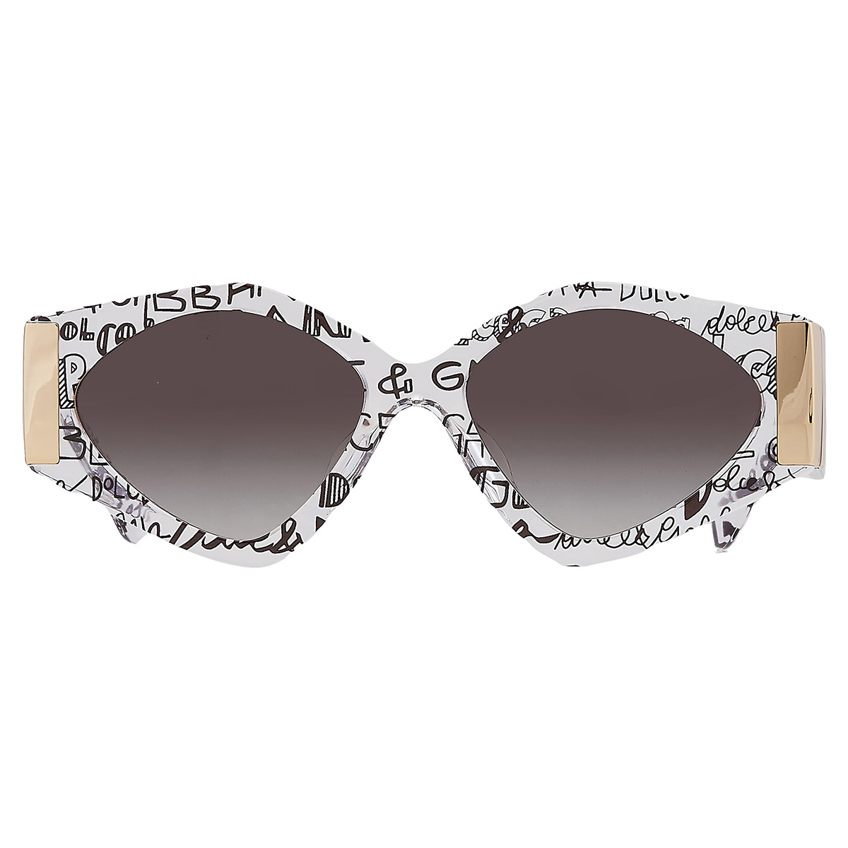 Dolce & Gabbana DG4396 Gray Gradient Black Irregular Frame Sunglasses