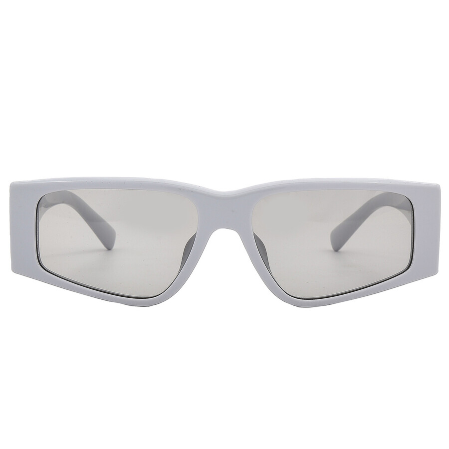 Dolce & Gabbana Dolce And Gabbana Light Grey Rectangular Men's Sunglasses Dg4453f 341887 55 In Gray