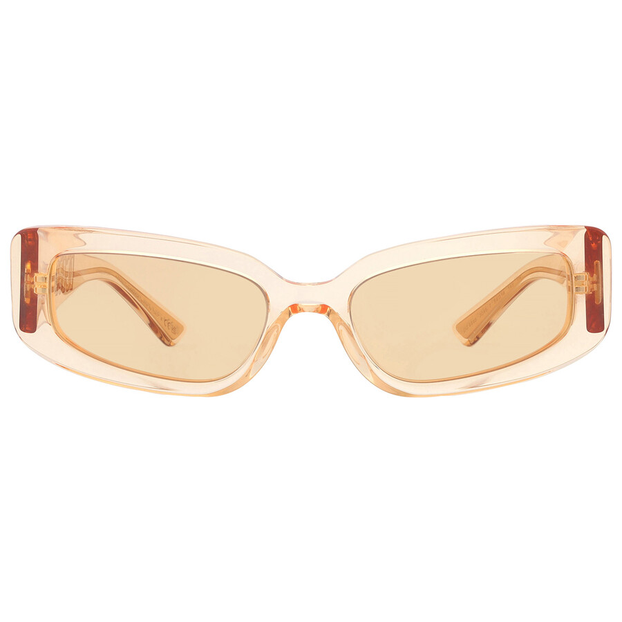 Shop Dolce & Gabbana Dolce And Gabbana Light Orange Cat Eye Ladies Sunglasses Dg4445 3046/7 54