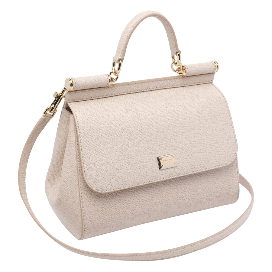 Dolce & Gabbana Large Pink Sicily Hand Bag In Pink