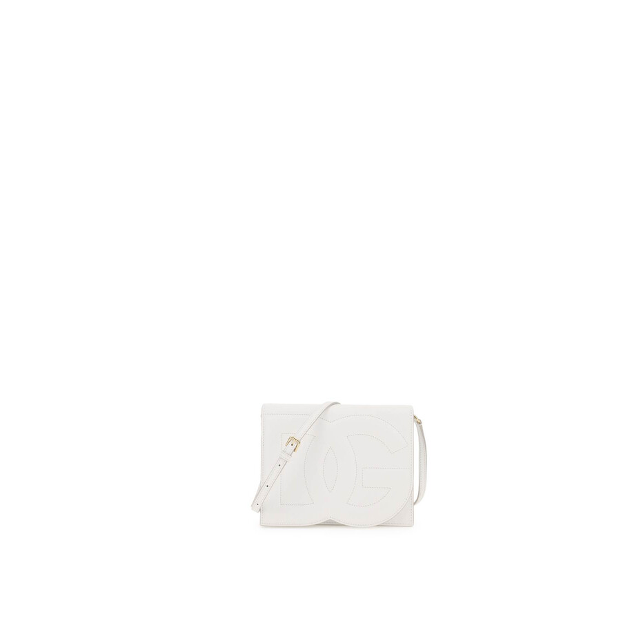 Dolce & Gabbana Dg Logo Crossbody Bag In White