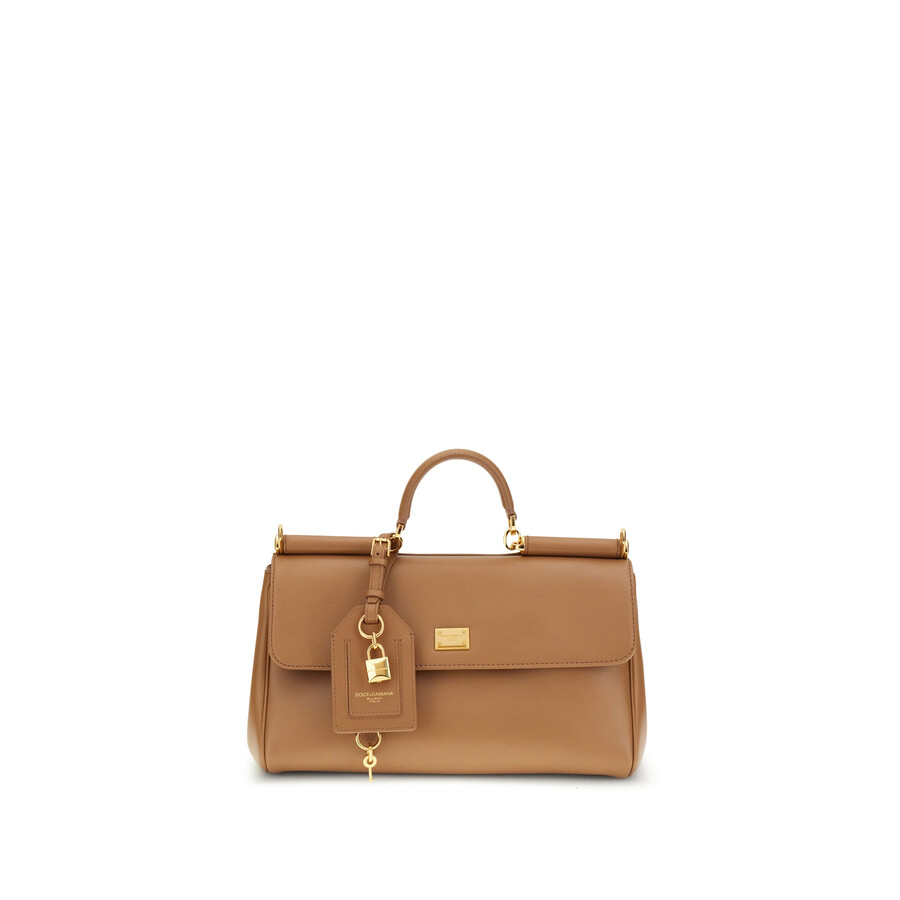 Dolce & Gabbana My Sicily Handbag - Caramel Calf Leather In Brown
