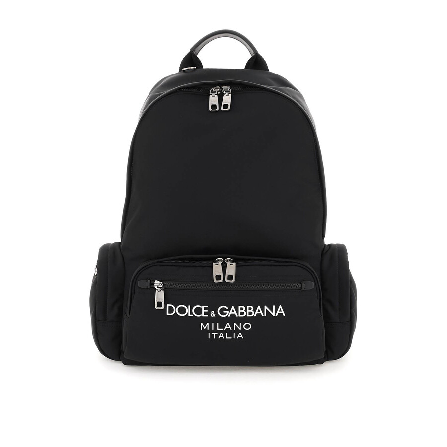 Dolce & Gabbana Nylon Backpack In Black