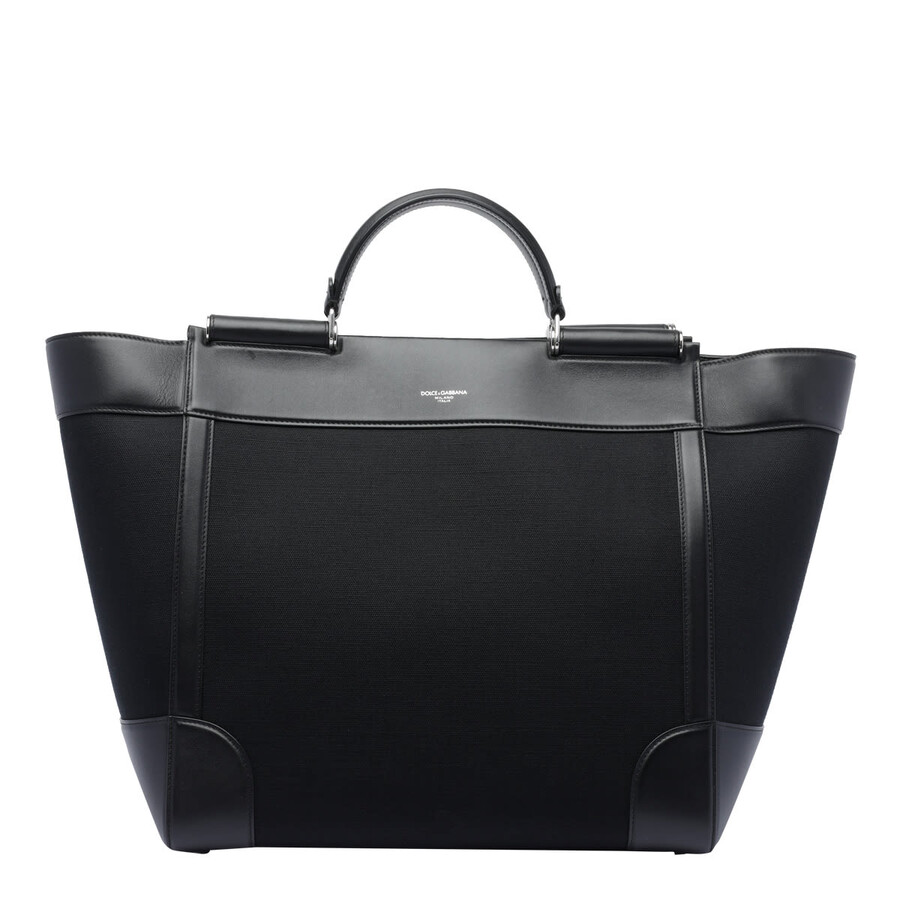 Dolce & Gabbana Panama Bag In Black