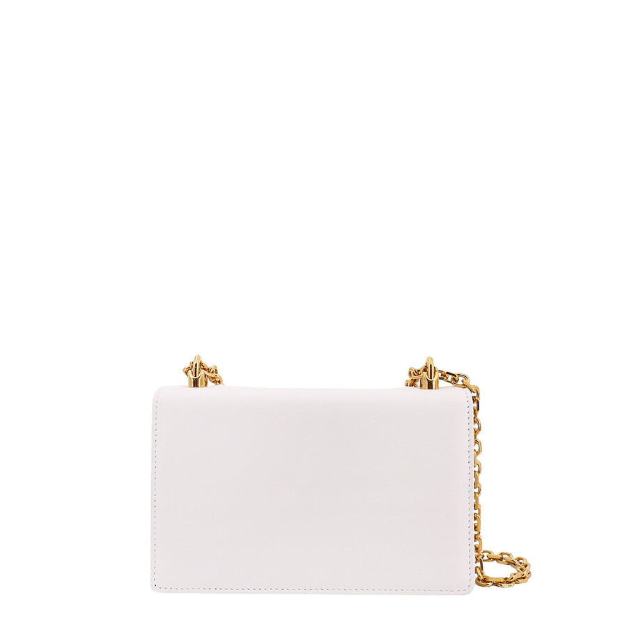 Dolce & Gabbana Shoulder Bag With Logo Plaque In White