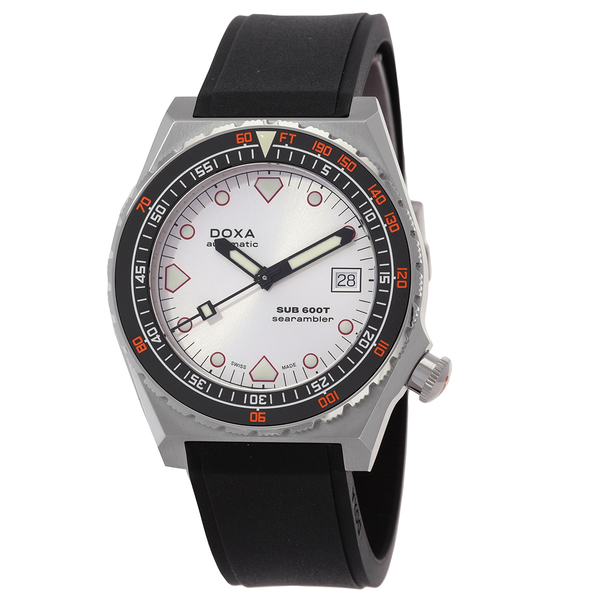 Doxa Sub 600T Searambler Automatic Silver Dial Men's Watch 861.10