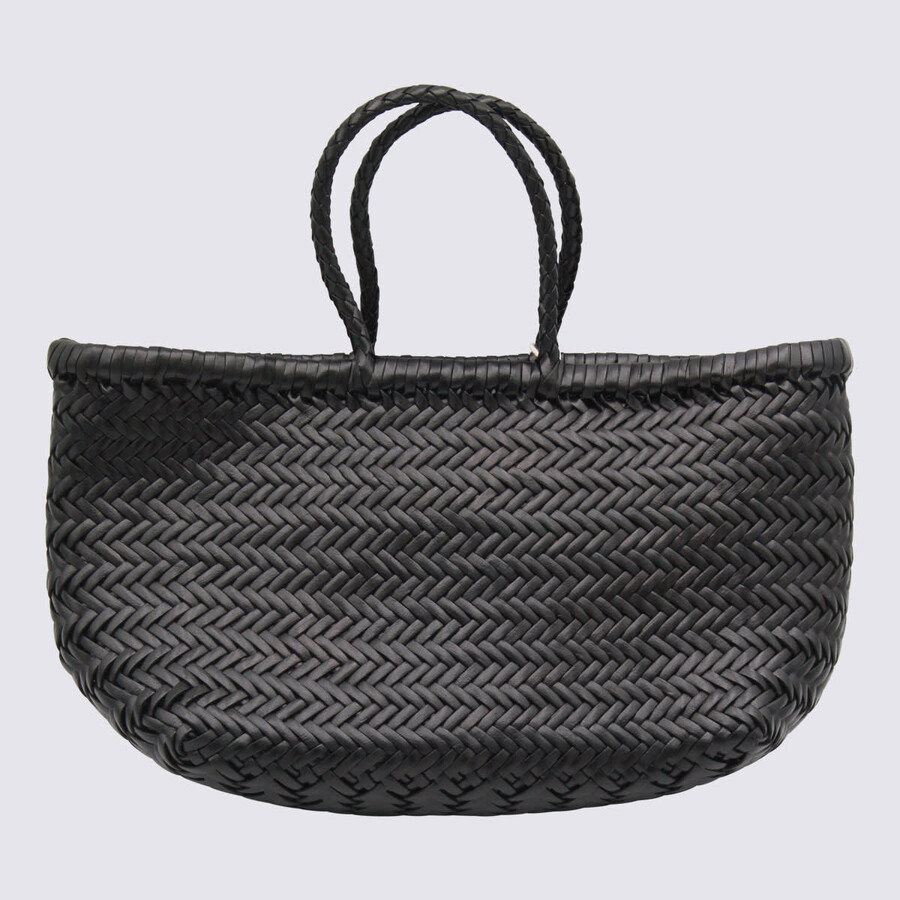 Dragon Diffusion Black Bamboo Triple Jump Small Tote In Black