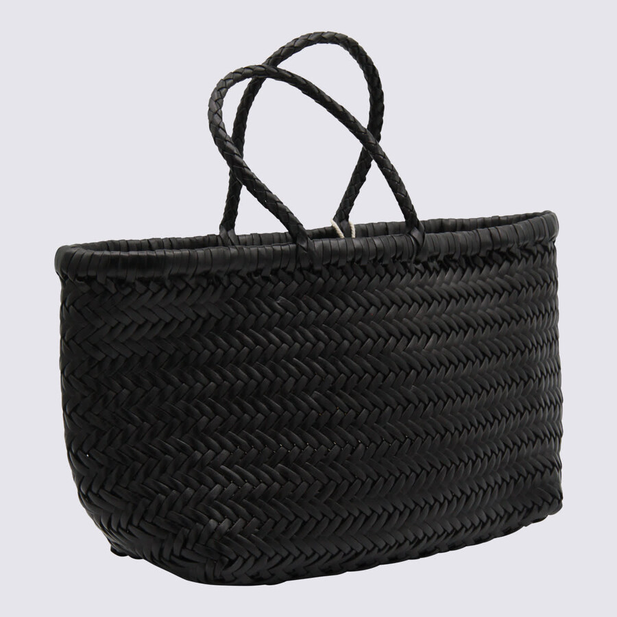 Dragon Diffusion Black Bamboo Triple Jump Small Tote In Black
