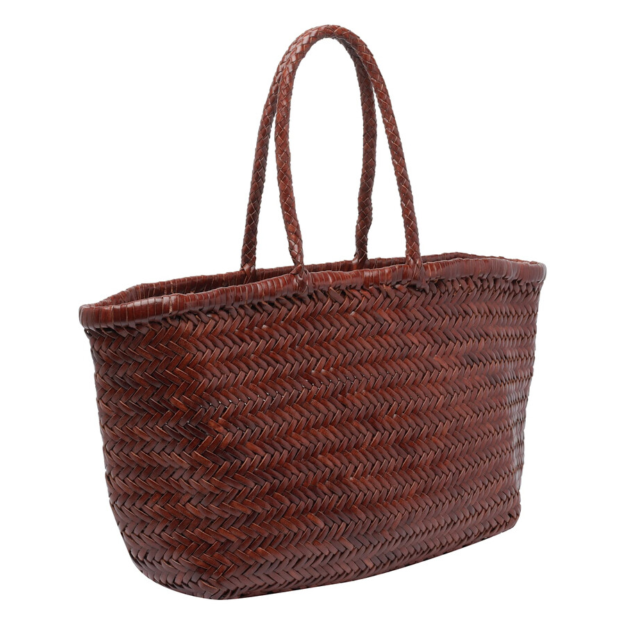 Dragon Diffusion Large Bamboo Triple Jump Shoulder Bag In Brown