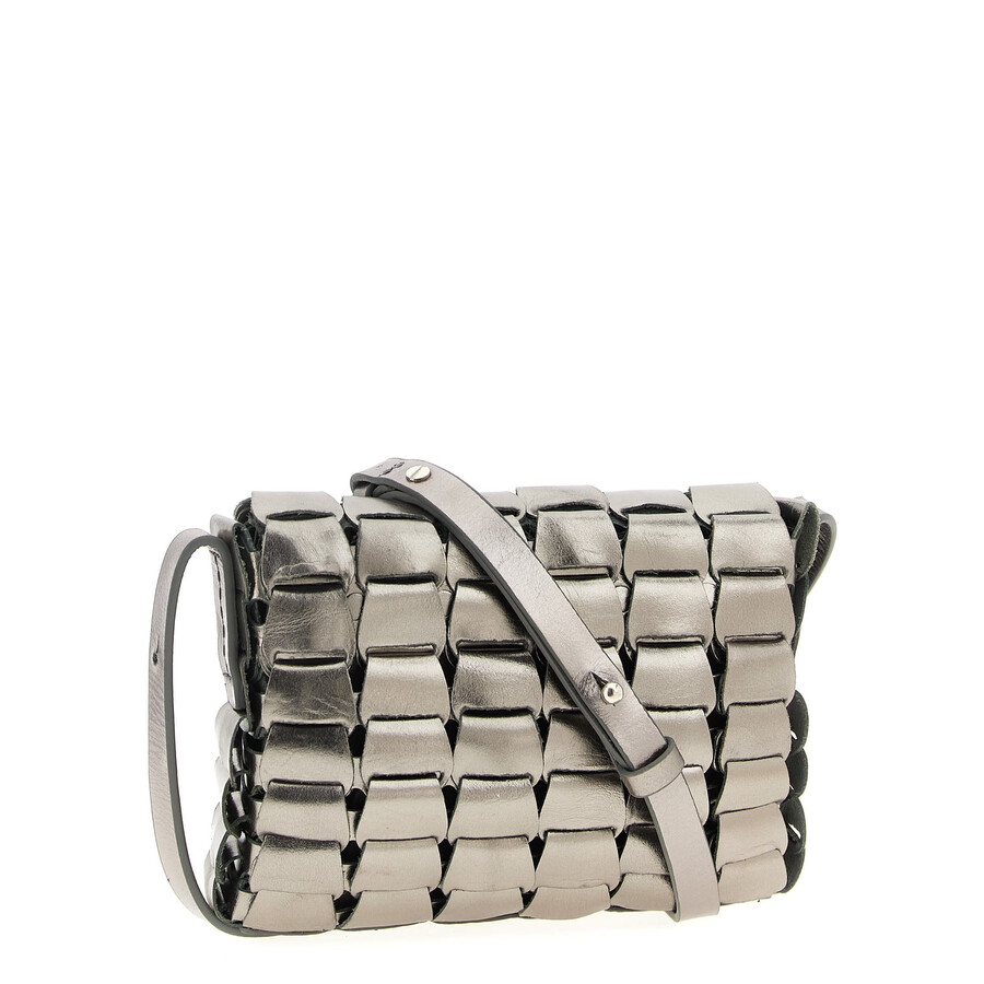 Dragon Diffusion Link Crossbody Bag In Silver