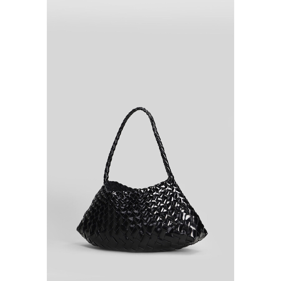 Dragon Diffusion Rosanna Mini Hand Bag In Black Leather In Black