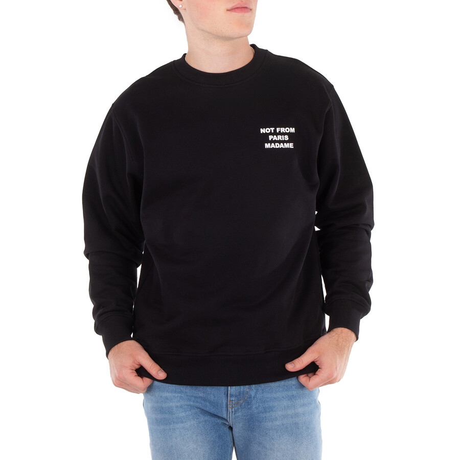 Men's Black Slogan Le Sweatshirt