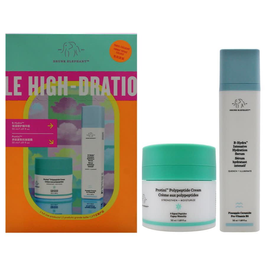 Drunk Elephant Ladies The Mile High-dration Club Gift Set Skin Care 194249407321 In Transparent