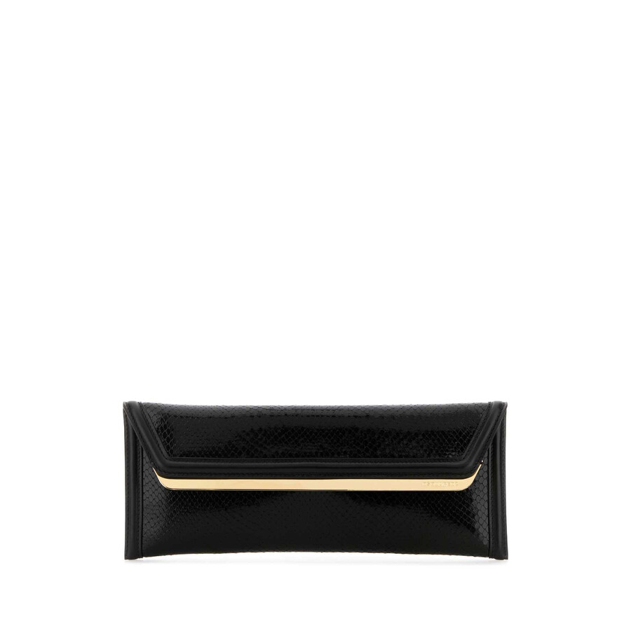 Dsquared2 Black Leather Evening Clutch