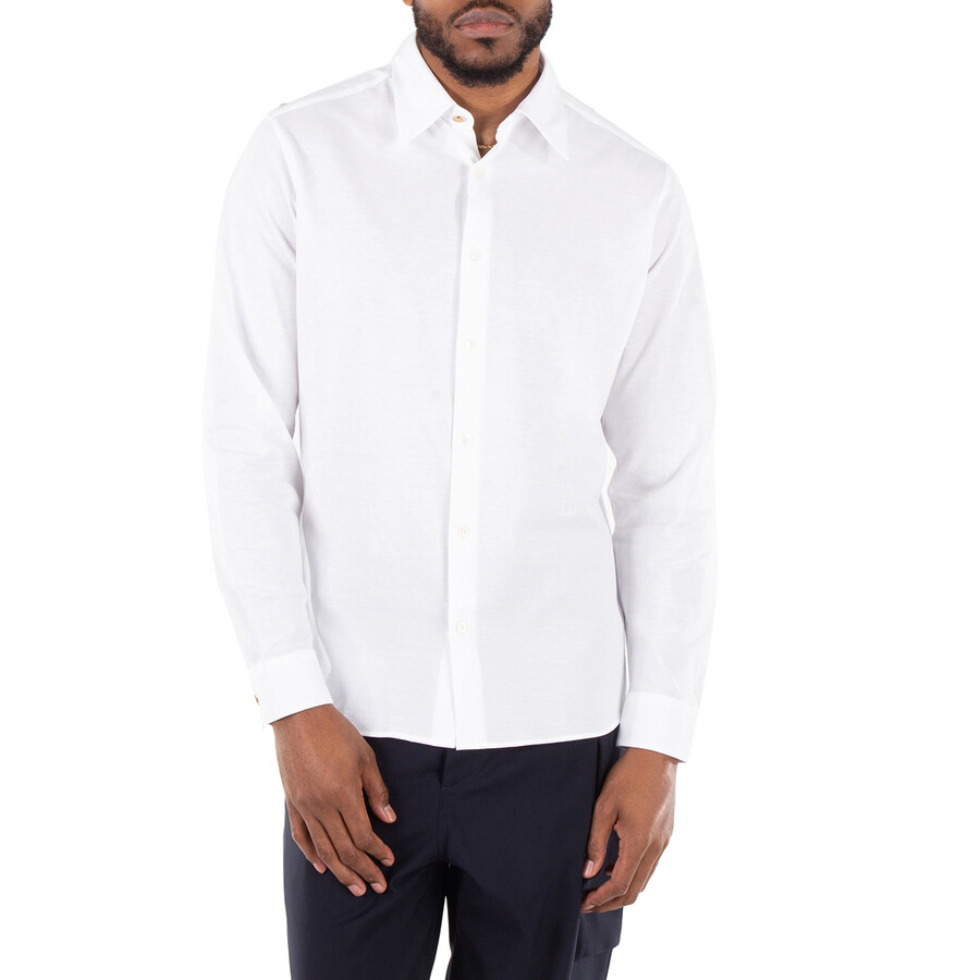 Jersey Pique Long Sleeve Cotton Shirt