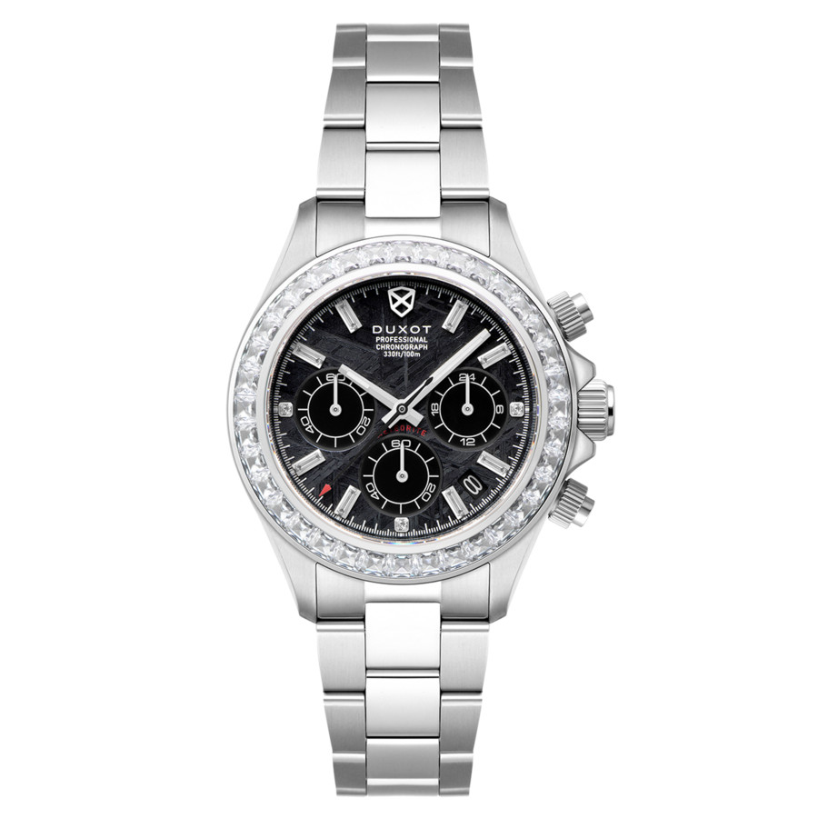 Duxot Accelero Meteorite Chronograph Quartz Black Dial Men's Watch DX-2071-11