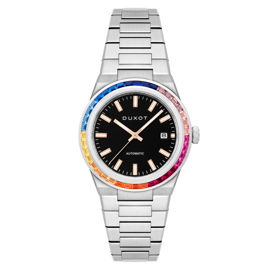 Duxot Alicante Rainbow Black Dial Men's Watch DX-2075-44