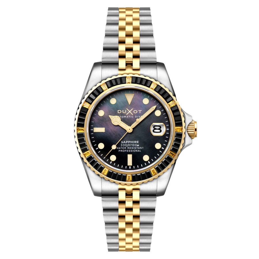 Duxot Atlantica 40 Automatic Black Dial Men's Watch DX-2077-99