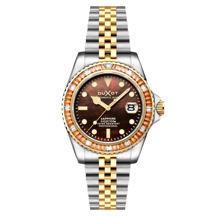 Duxot Atlantica Automatic Brown Dial Men's Watch DX-2077-88