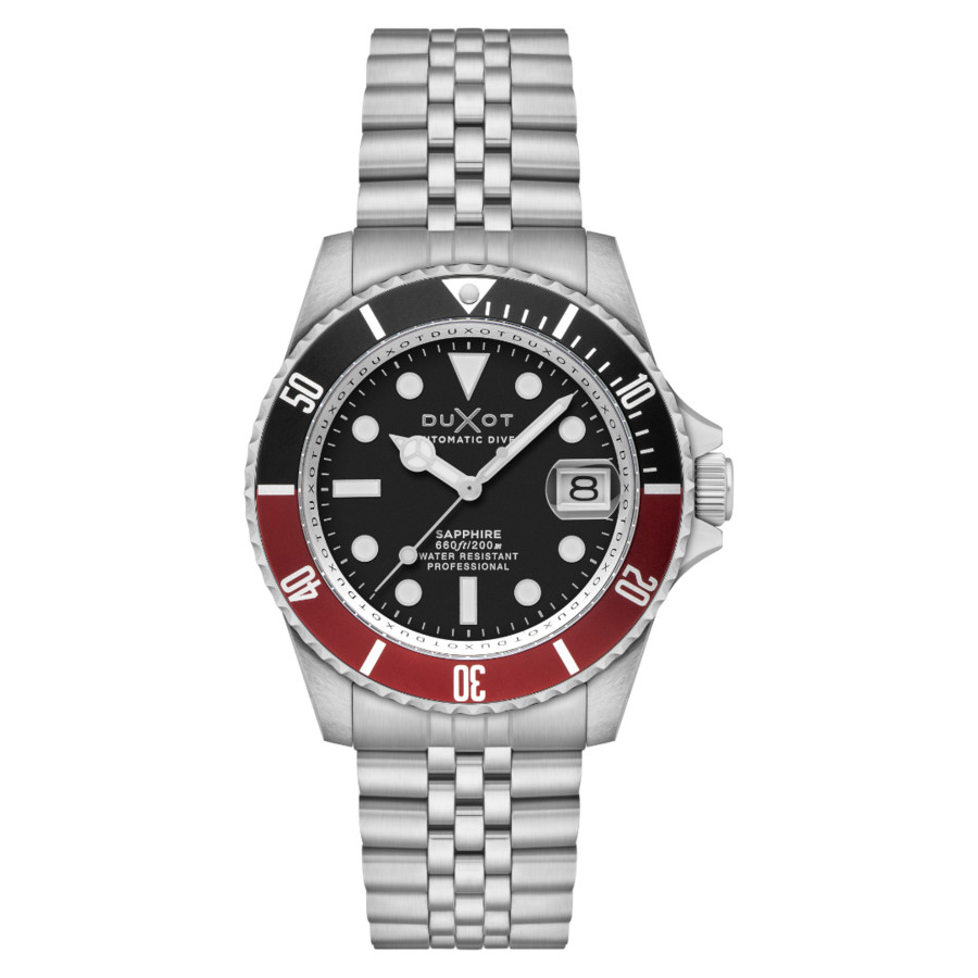 Duxot Atlantica Diver Black Dial Men's Watch DX-2057-88