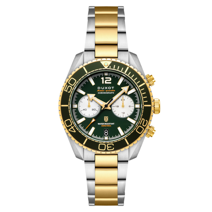 Duxot Tiburon Chronograph Quartz Green Dial Men's Watch DX-2062-55