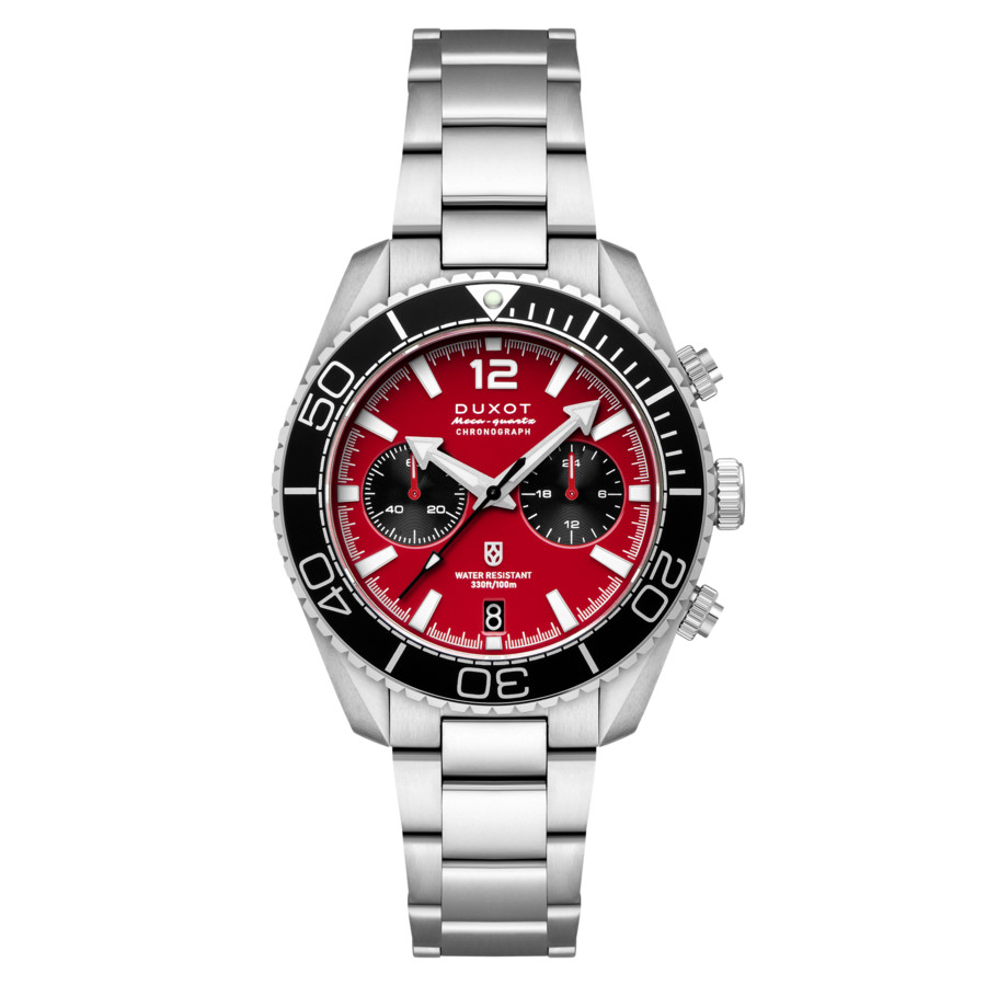 Duxot Tiburon Chronograph Quartz Red Dial Men's Watch DX-2062-22