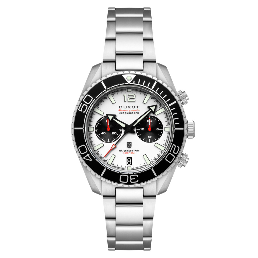 Duxot Tiburon Chronograph Quartz White Dial Men's Watch DX-2062-44