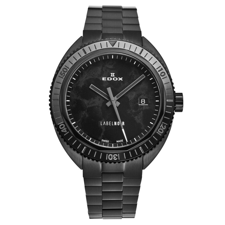 【ニシ】 Edox Hydrosub Automatic Black Dial Men's Watch 80128 NLNM NLN