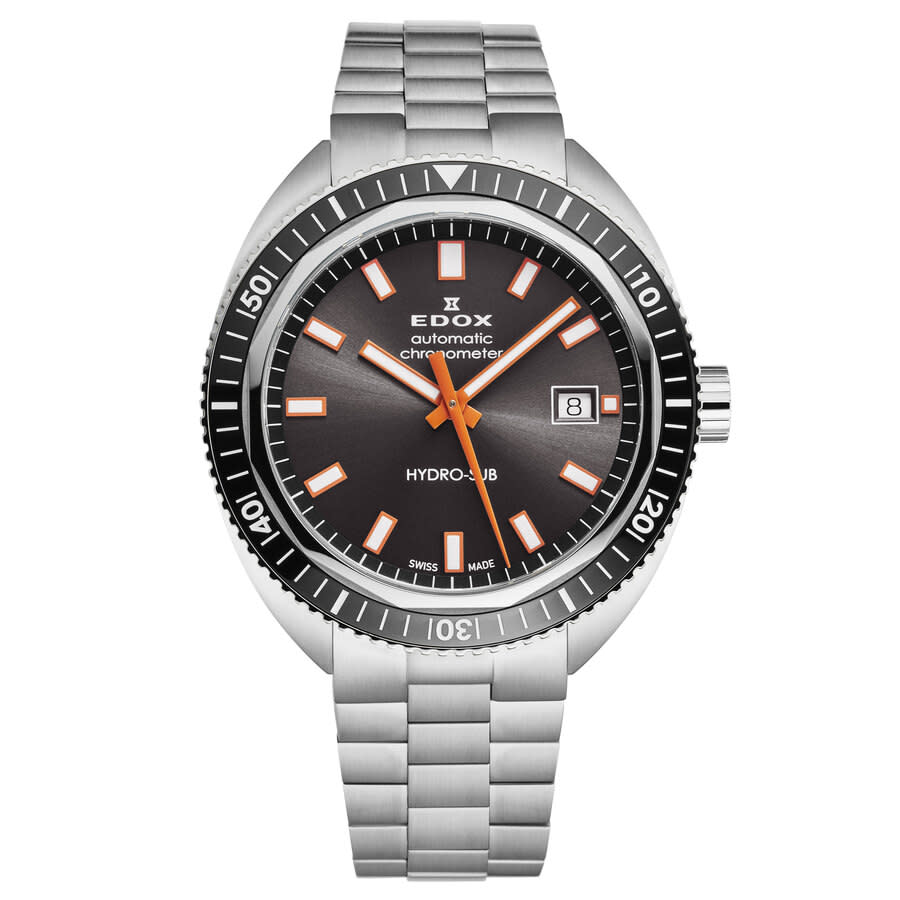 Edox Hydro-Sub Black Dial Men's Watch 80128 3NM GINO - Watches