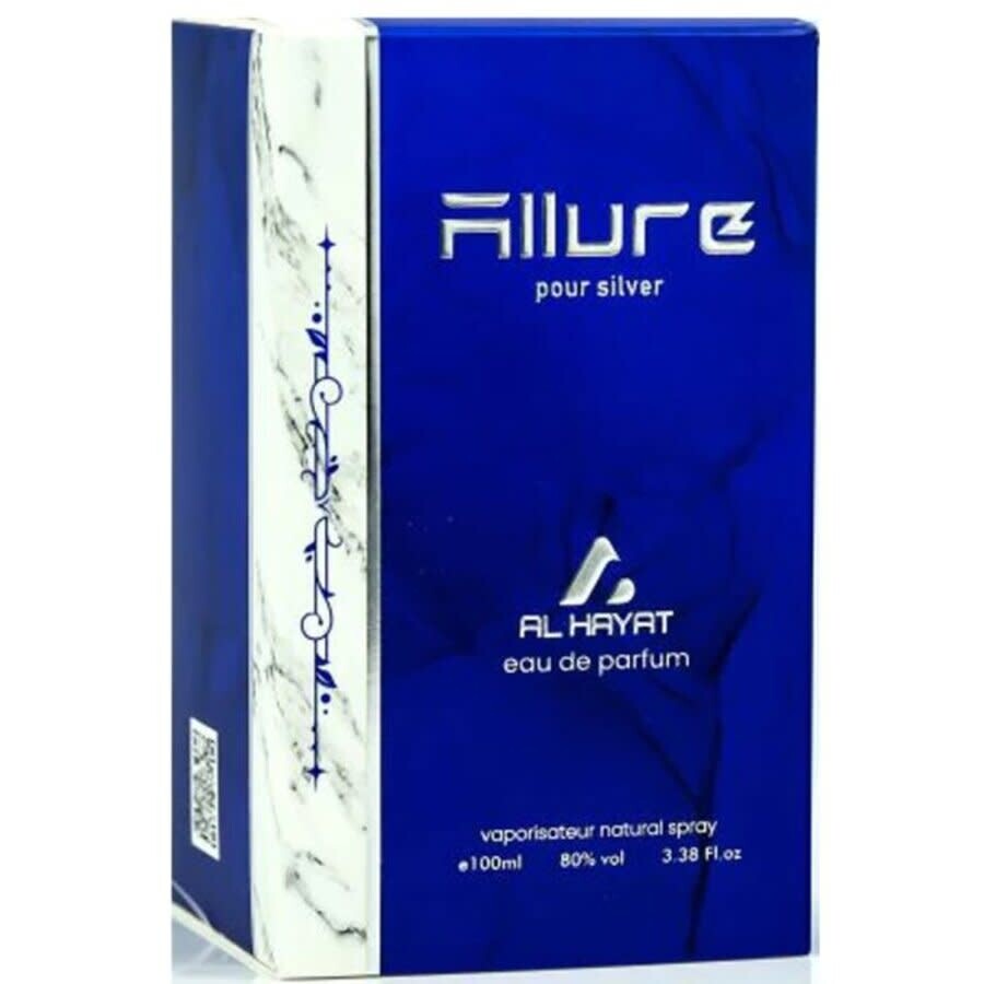 Efolia Men's Allure Silver Edp 3.3 oz Fragrances 6291106902303
