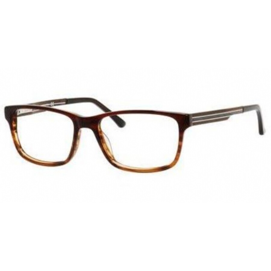 Elasta Men's Brown Rectangular Eyeglass Frames 11450EG70052