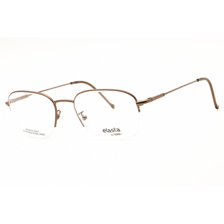 Elasta Men's Brown Rectangular Eyeglass Frames E7033