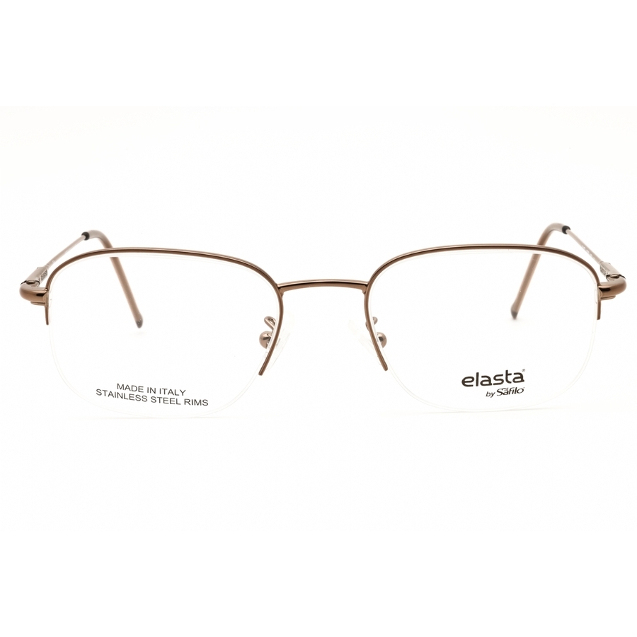 Elasta Men's Brown Rectangular Eyeglass Frames E7033