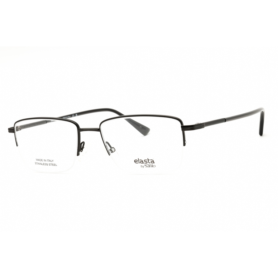Elasta Men's Silver Tone Rectangular Eyeglass Frames E7249