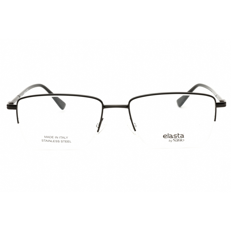 Elasta Men's Silver Tone Rectangular Eyeglass Frames E7249