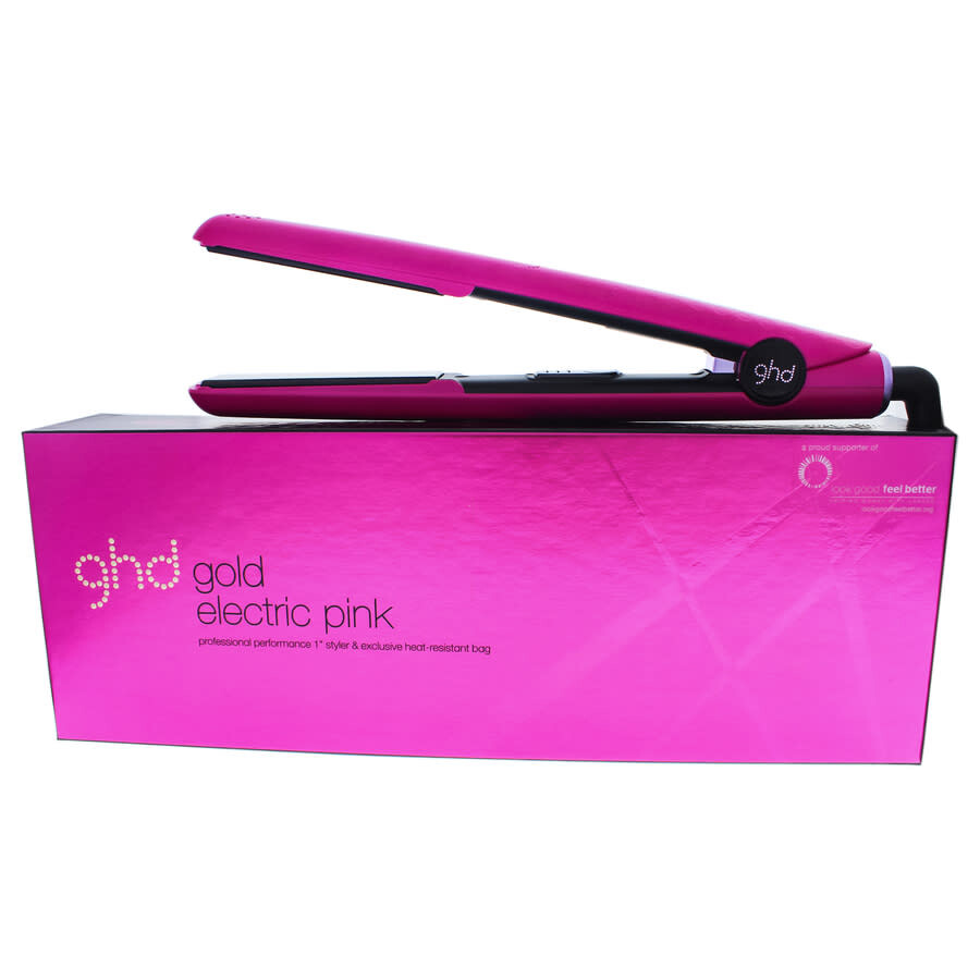Ghd Electric Pink Gold Styler Flat Iron by GHD for Unisex 1 Inch Flat