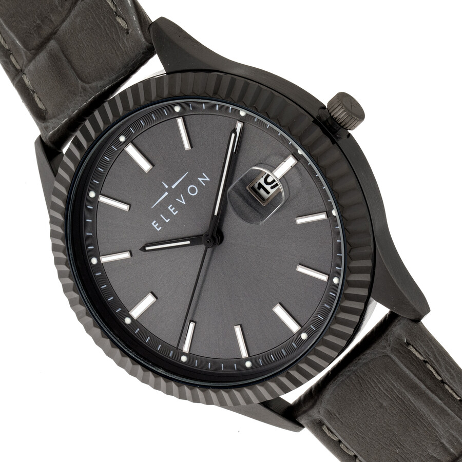 Elevon Concorde Quartz Gunmetal Dial Men's Watch ELE1155 Elevon