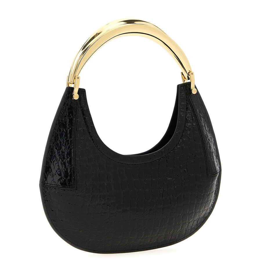 Elisabetta Franchi Hobo Small Shoulder Bag In Black