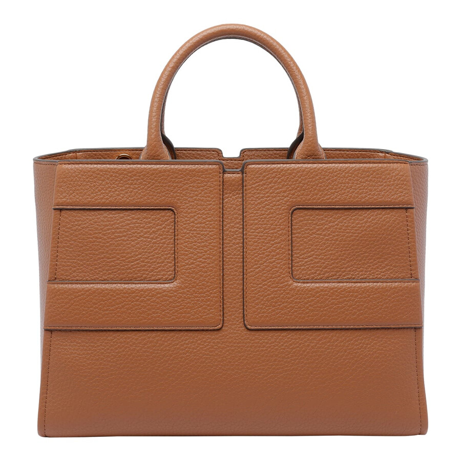 Elisabetta Franchi Logo Handbag In Brown