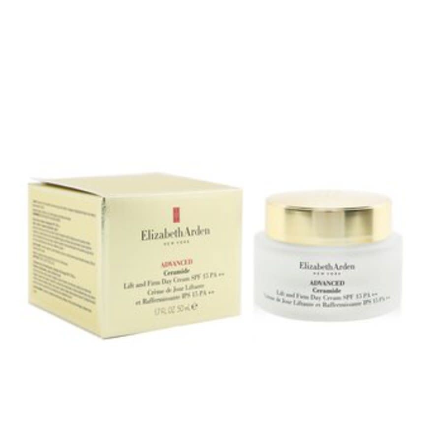 Shop Elizabeth Arden Ladies Advanced Ceramide Lift And Firm Day Cream Spf 15 1.7 oz Skin Care 08580541116 In Red   / Cream