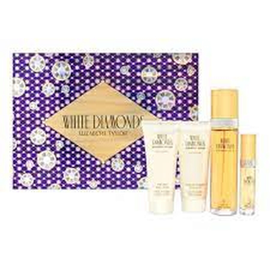 Elizabeth Taylor Ladies White Diamonds Gift Set Fragrances 719346219006 elizabeth-taylor-ladies-white-diamonds-gift-set-fragrances-719346219006