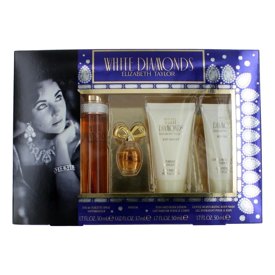 Elizabeth Taylor Ladies White Diamonds Gift Set Fragrances 719346698597