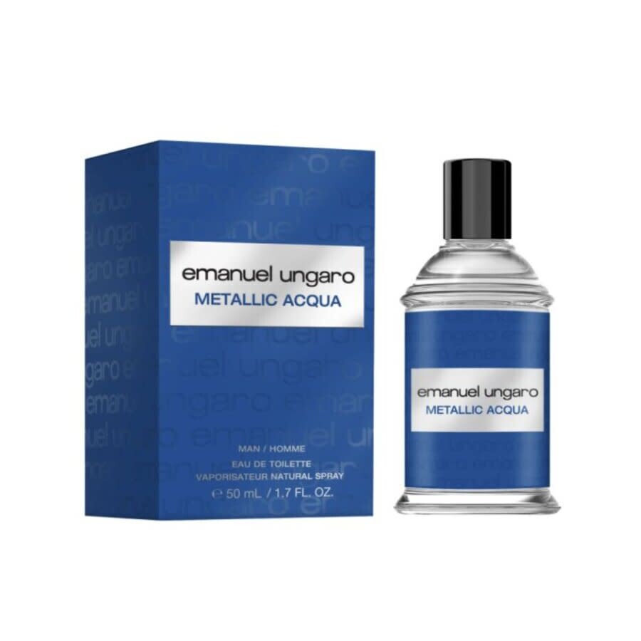 Emanuel Ungaro Men's Metallic Acqua Edt Spray 1.7 oz Fragrances 8056860212963