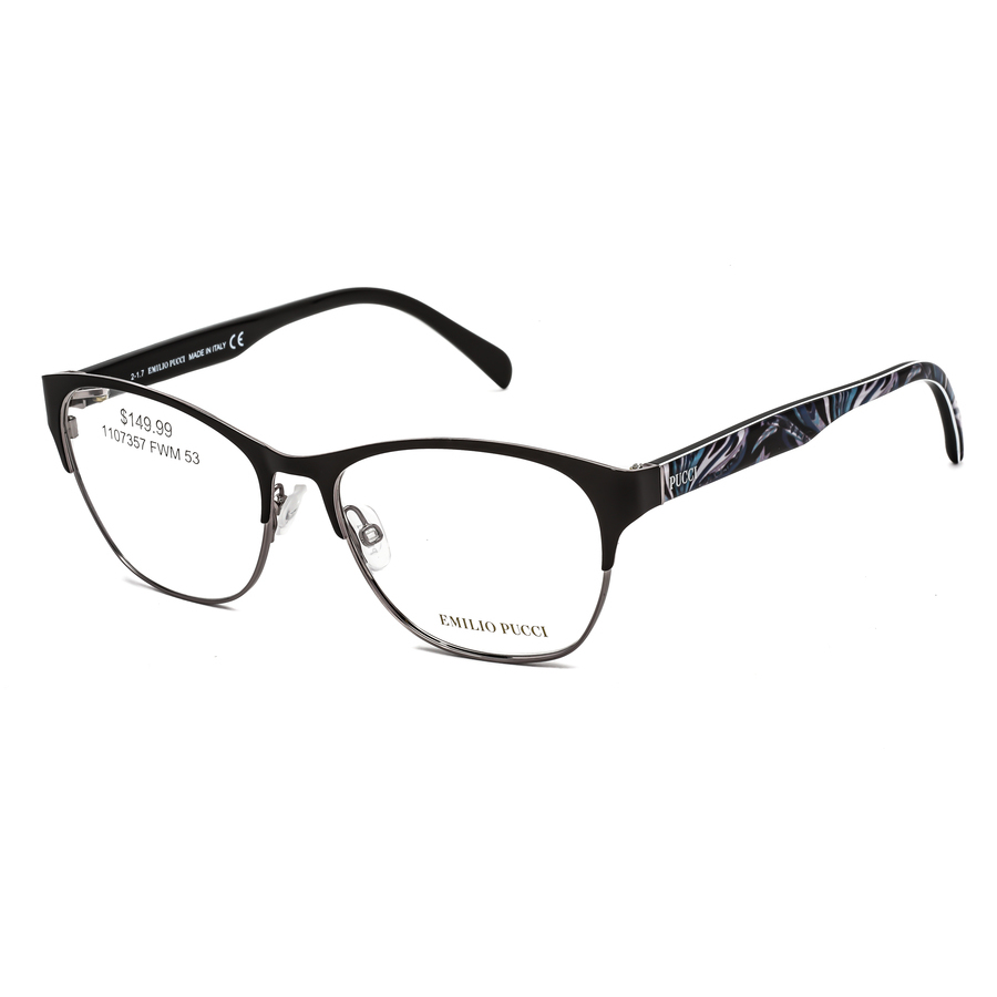 Emilio Pucci Black Metal Glasses (Frames)